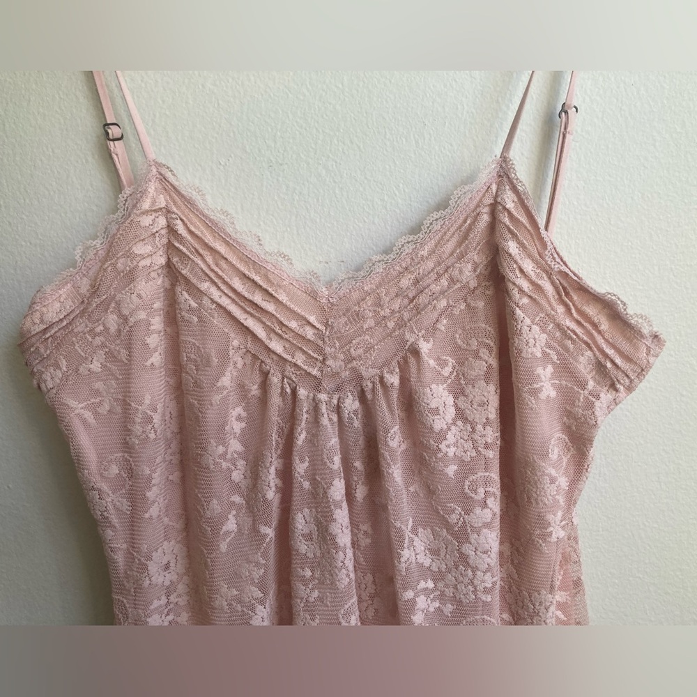 Blush Lace Minidress, Size Large, Zara - Picture 7 of 10
